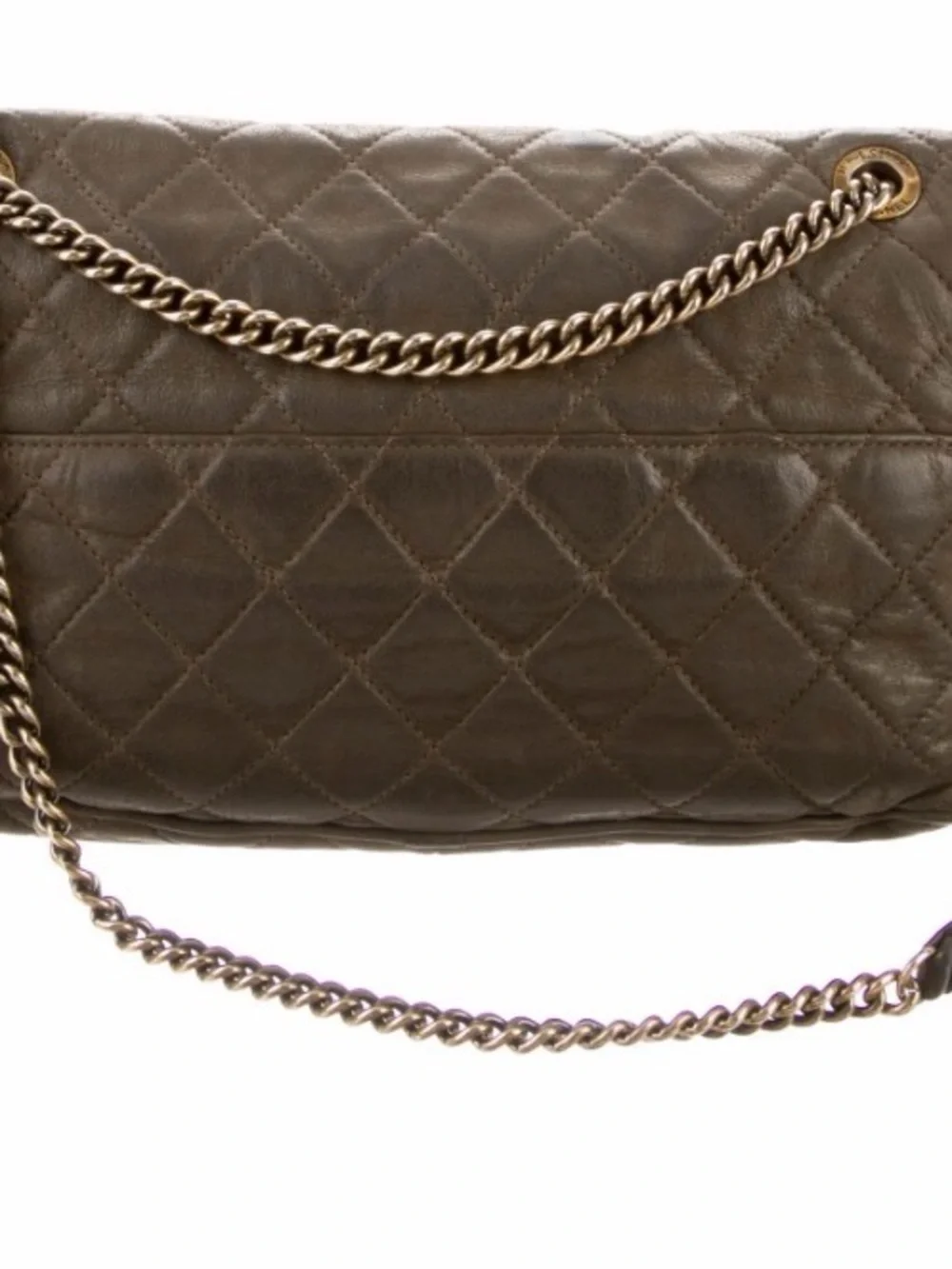 CHANEL Shiva Quilted Iridescent Taupe handbag with Gold Hardware